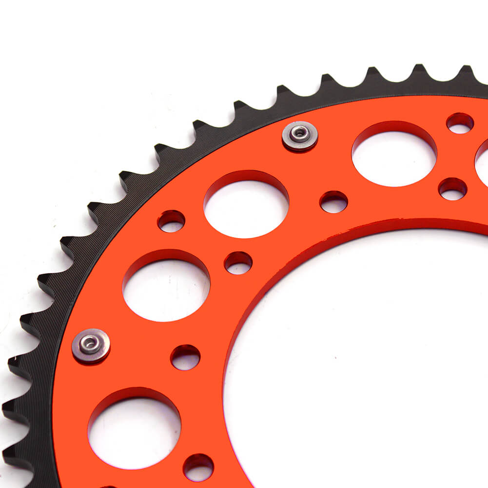 KKE 44T/48T/49T/50T/51T/52T BILLET REAR SPROCKET FOR KTM 125-530 ALL MODEL 1998-2019 ORANGE - KKE Racing