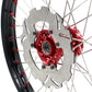 KKE MX/ENDURO DIRT BIKE WHEELS SET FIT HONDA CR125R CR250R 2002-2013 CRF250R 04-13 CRF450R 02-12 RED NIPPLE - KKE Racing