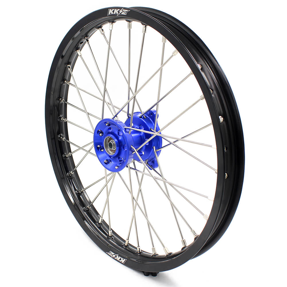 KKE 17/14 YZ80 1990-2001 YZ85 2002-2018 KID'S WHEELS RIMS SET FIT YAMAHA BLUE CNC HUB MINI BIKE - KKE Racing