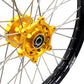 KKE 21" & 19" MX WHEELS RIMS SET FOR SUZUKI RMZ250 2007-2019 RMZ450 2005-2019 GOLD CNC HUBS OFF ROAD MOTORCYCLE RIMS - KKE Racing
