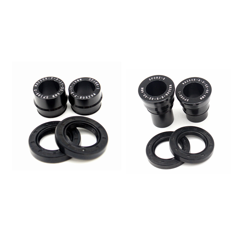 KKE Replacement Front & Rear Black Spacers for Yamaha WR250R 2008-2020