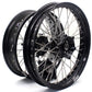 KKE 2.5*19 & 4.25*17 Cush Drive Supermoto Wheels for SUZUKI Dr650se 1996-2021 Black