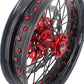 KKE 3.5 & 4.25 Supermoto Wheels for Honda XR650R 2000-2008 Disc Red Nipple