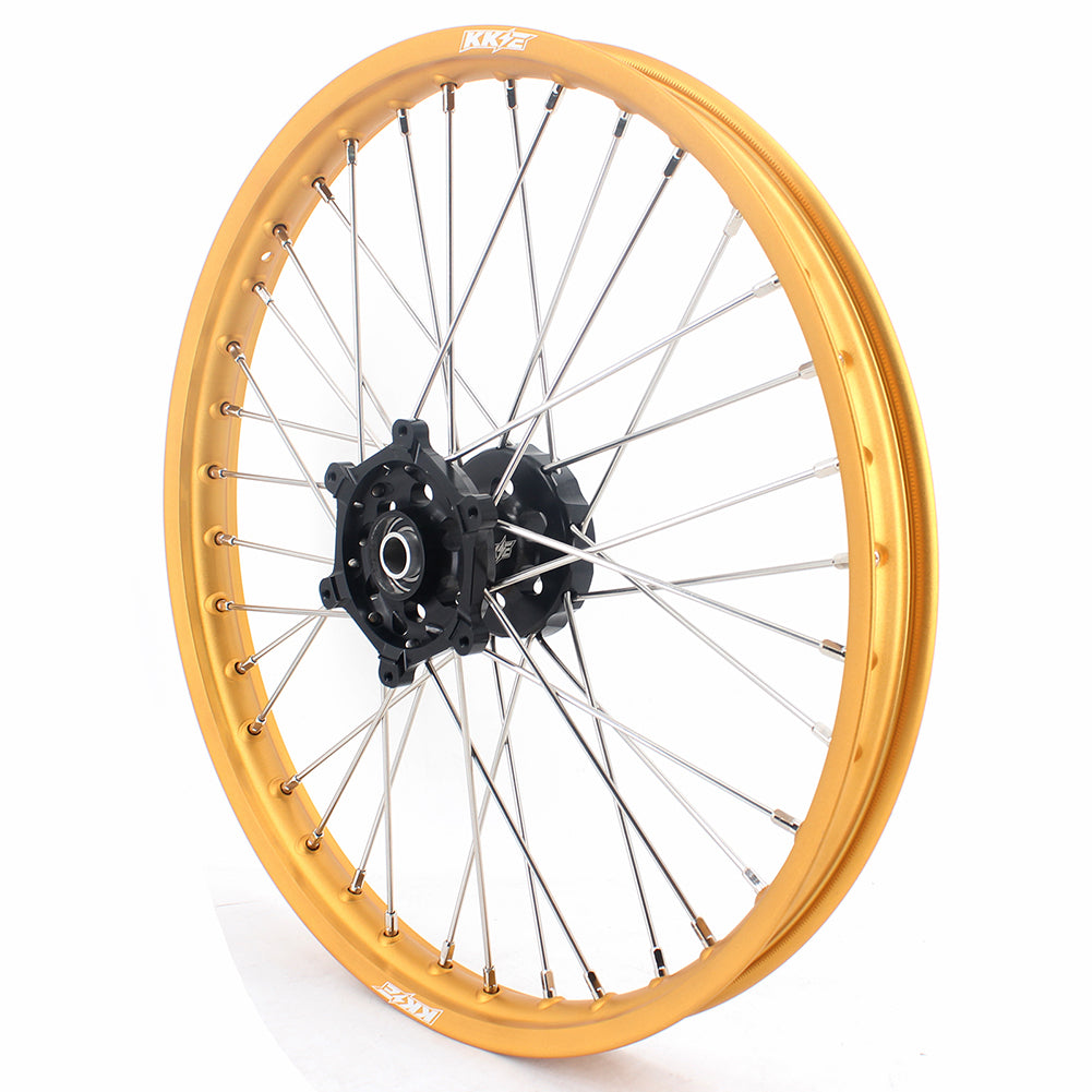 KKE 21 & 19 Dirt Bike Gold Rims for Suzuki RM125 2001-2007 RM250 2008