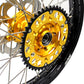 KKE 21" & 19" MX WHEELS RIMS SET FOR SUZUKI RMZ250 2007-2019 RMZ450 2005-2019 GOLD CNC HUBS OFF ROAD MOTORCYCLE RIMS - KKE Racing