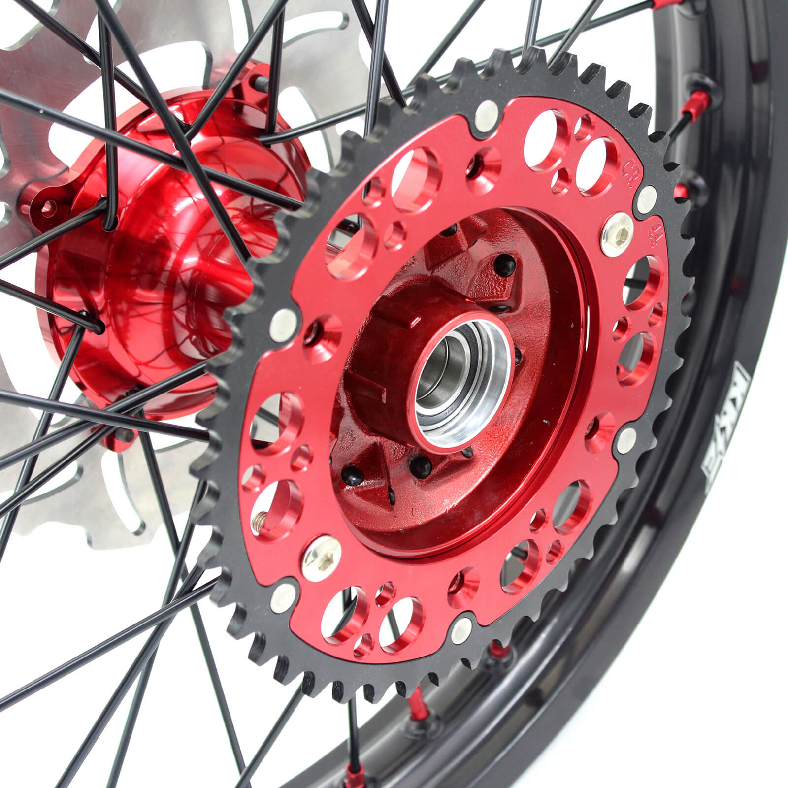 KKE 21/19 CASTING COMPLETE WHEELS SET FOR HONDA CRF250R 04-13 CRF450R 02-12 240MM DISCS - KKE Racing