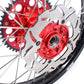 KKE 21 & 19 Casting Wheels for Honda CRF250R 2004-2013 CRF450R 2002-2012 Red