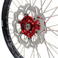 KKE 21/19 SPOKED MX WHEELS RIMS SET FOR SUZUKI RM125 1996-2007 RM250 1996-2008 RED HUB - KKE Racing