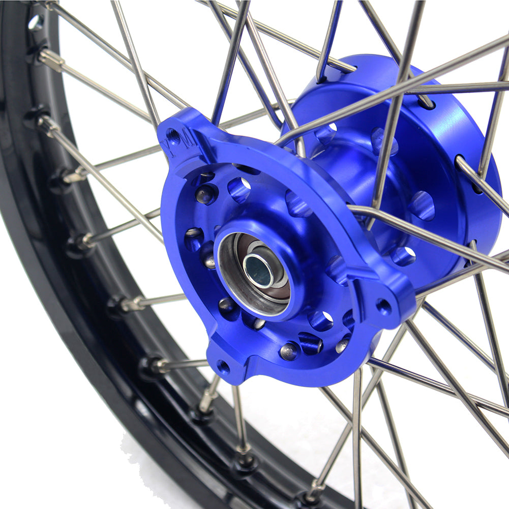 KKE 14 & 12 Kids Wheels Rims Set for YAMAHA YZ65 2018-2023 Blue