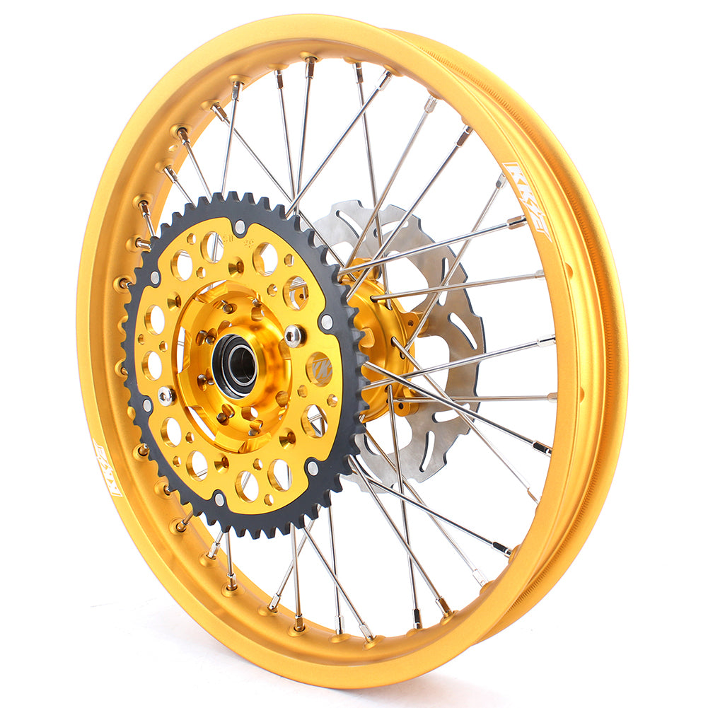KKE 21 & 19 GLM Gold Wheels for SUZUKI RM125 RM250 1996-2000