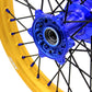 KKE 21"&19" Mx Dirtbike Cast Wheels For YAMAHA YZ125 YZ250 YZ250F YZ450F Gold Rim Black Spokes