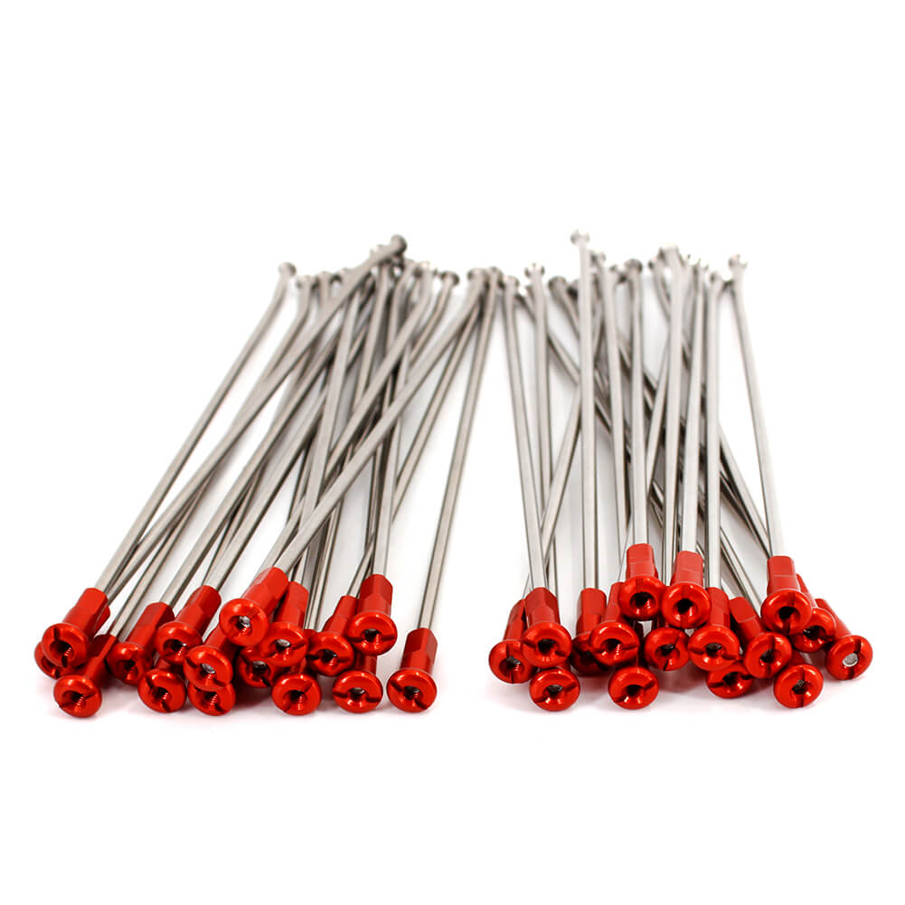 KKE 1.6*21 FRONT STAINLESS STEEL SPOKE KIT FOR KTM SX SXF EXC EXC-F EXC-W XC XCF XCW XCW-F ALL MODEL 1999-2019 - KKE Racing