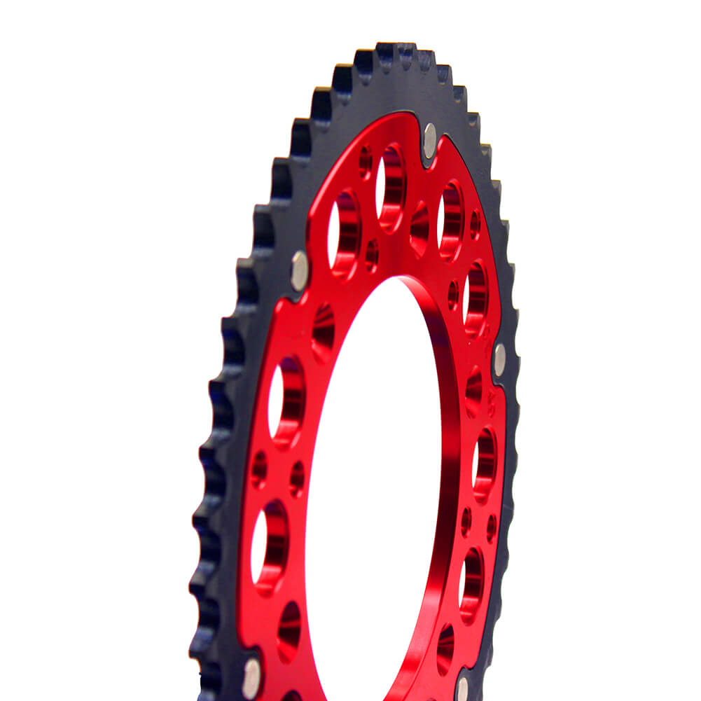 KKE REAR HYBRID SPROCKET 44T/48T/49T/50T/51T/52T RED FOR HONDA CRF250R CRF450R CRF250X CRF450X - KKE Racing