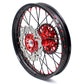 KKE 21 & 19 Casting MX Wheels for Honda CR125R 1998-2001 CR250R 1997 Red Black Disc