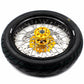 KKE 3.5 & 4.25*17inch Supermoto Rims Tires for SUZUKI RMZ250 2007-2024 RMZ450 2005-2024 Gold