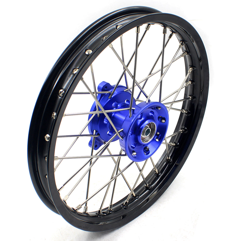 KKE 14 & 12 Kids Wheels Rims Set for YAMAHA YZ65 2018-2023 Blue