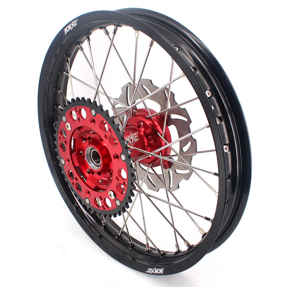 KKE 21&18 21&19 Wheels for HONDA CR125R 1998-2001 CR250R 1997-2001 Red&Black