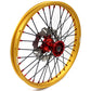 KKE 21" 19" Cast Red Hubs Billet With Gold Rim For HONDA CR125R 1998-2001 CR250R 1997-2001