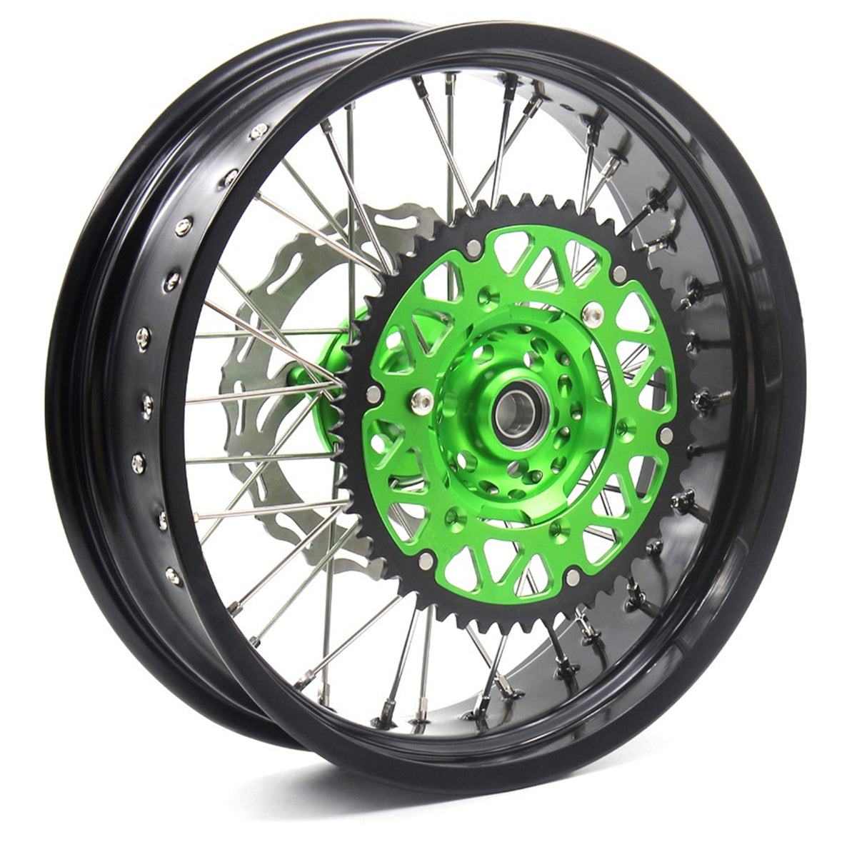 Pre-order KKE 3.5/4.25*17inch For KAWASAKI KX250F KX450F 2006-2018 Supermoto Rims With Disc&Sprocket
