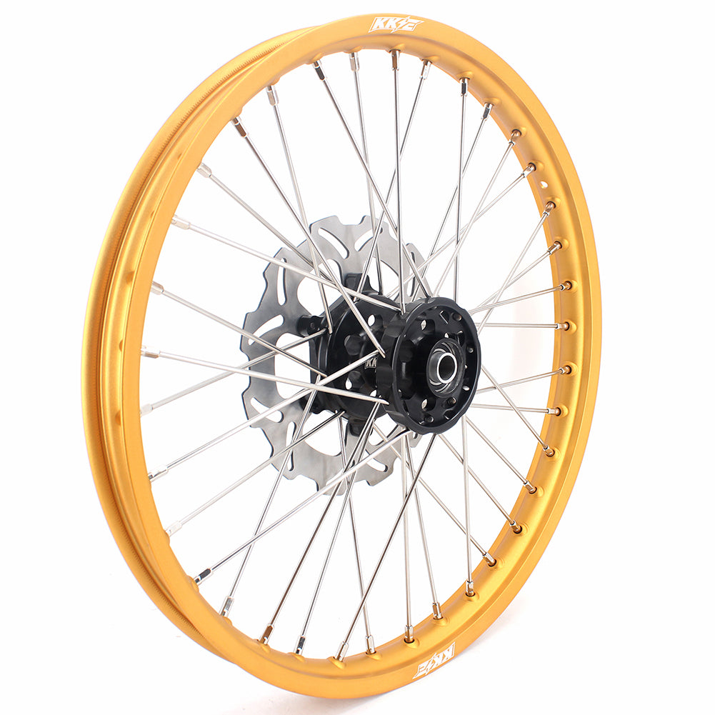 KKE 21 & 19 Dirt Bike Gold Rims for Suzuki RM125 2001-2007 RM250 2008