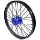 KKE 21 & 18 Inch Enduro Wheels Set for SUZUKI DRZ400 00-04 DRZ400E 00-07 DRZ400S 00-18 Blue Nipple Black Spoke Discs - KKE Racing