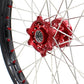 KKE MX/ENDURO DIRT BIKE WHEELS SET FIT HONDA CR125R CR250R 2002-2013 CRF250R 04-13 CRF450R 02-12 RED NIPPLE - KKE Racing