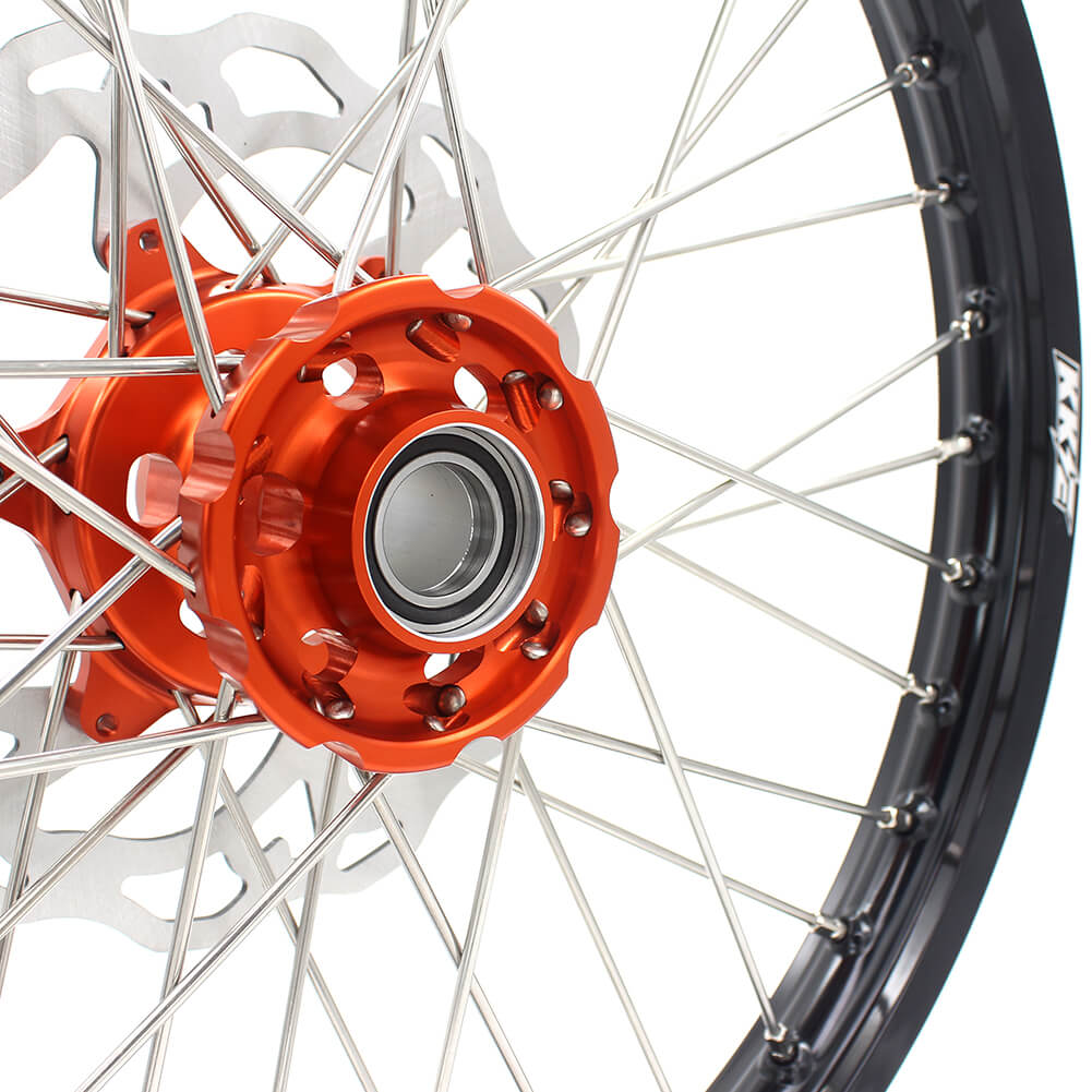 KKE 21/18 CUSH DRIVE WHEELS SET FIT KTM EXC EXCR EXCF 125-530CC 250 300 350 450 525 530 2003-2019 - KKE Racing