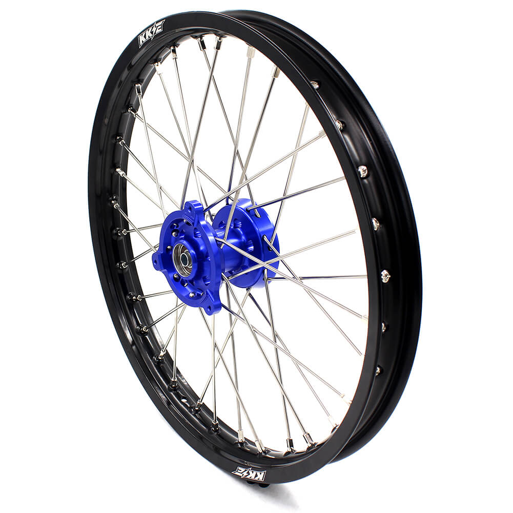 KKE 17/14 YZ80 1990-2001 YZ85 2002-2018 KID'S WHEELS RIMS SET FIT YAMAHA BLUE CNC HUB MINI BIKE - KKE Racing