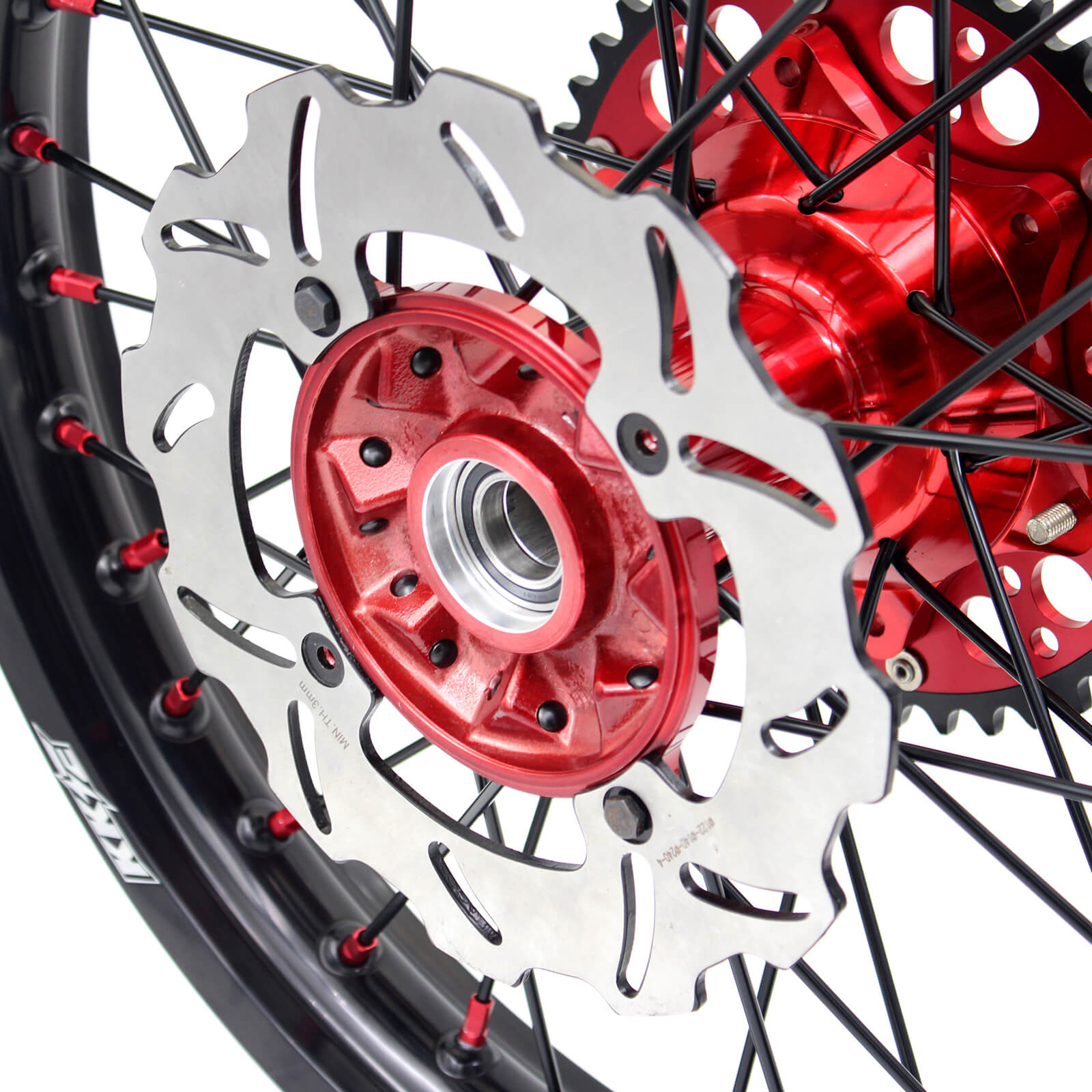 KKE 21/19 CASTING COMPLETE WHEELS SET FOR HONDA CRF250R 04-13 CRF450R 02-12 240MM DISCS - KKE Racing