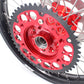 KKE 21 & 19 Casting Wheels for Honda CRF250R 2004-2013 CRF450R 2002-2012 Red