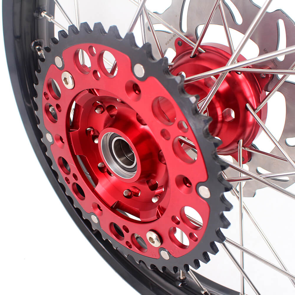 KKE 21&18 21&19 Wheels for HONDA CR125R 1998-2001 CR250R 1997-2001 Red&Black