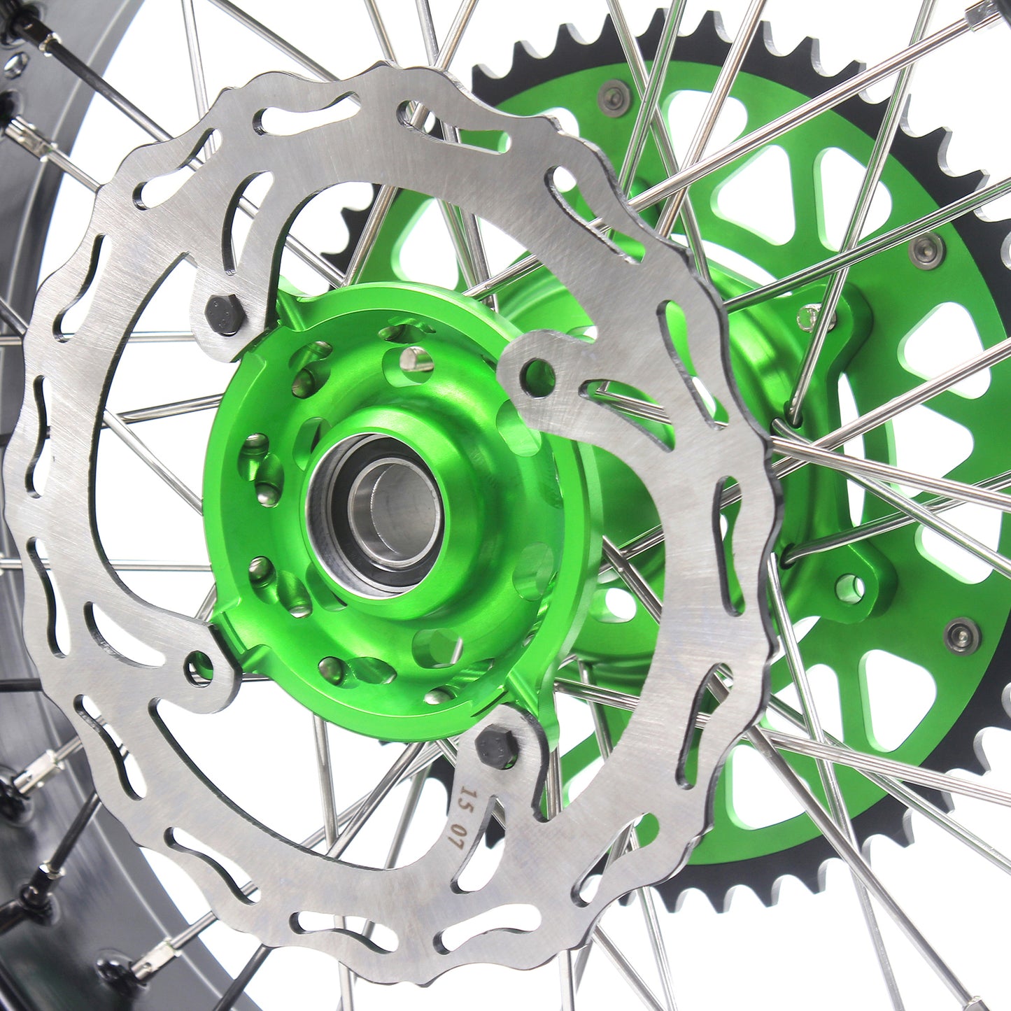 Pre-order KKE 3.5/4.25*17inch For KAWASAKI KX250F KX450F 2006-2018 Supermoto Rims With Disc&Sprocket