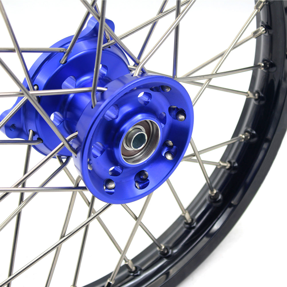 KKE 14 & 12 Kids Wheels Rims Set for YAMAHA YZ65 2018-2023 Blue