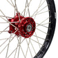 KKE 21/19 SPOKED MX WHEELS RIMS SET FOR SUZUKI RM125 1996-2007 RM250 1996-2008 RED HUB - KKE Racing