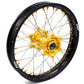 KKE FRONT 1.6*21 INCH REAR 2.15*18 INCH ENDURO WHEELS SET FOR SUZUKI DRZ400 00-04 DRZ400E 00-07 DRZ400S 00-18 GOLD NIPPLE BLACK SPOKE - KKE Racing
