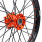 KKE 19/16 BIG KID'S WHEELS RIMS SET FIT KTM85 SX 2003-2018 ORANGE HUB NIPPLE BLACK SPOKE - KKE Racing