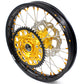 KKE FRONT 1.6*21 INCH REAR 2.15*18 INCH ENDURO WHEELS SET FOR SUZUKI DRZ400 00-04 DRZ400E 00-07 DRZ400S 00-18 GOLD NIPPLE BLACK SPOKE - KKE Racing