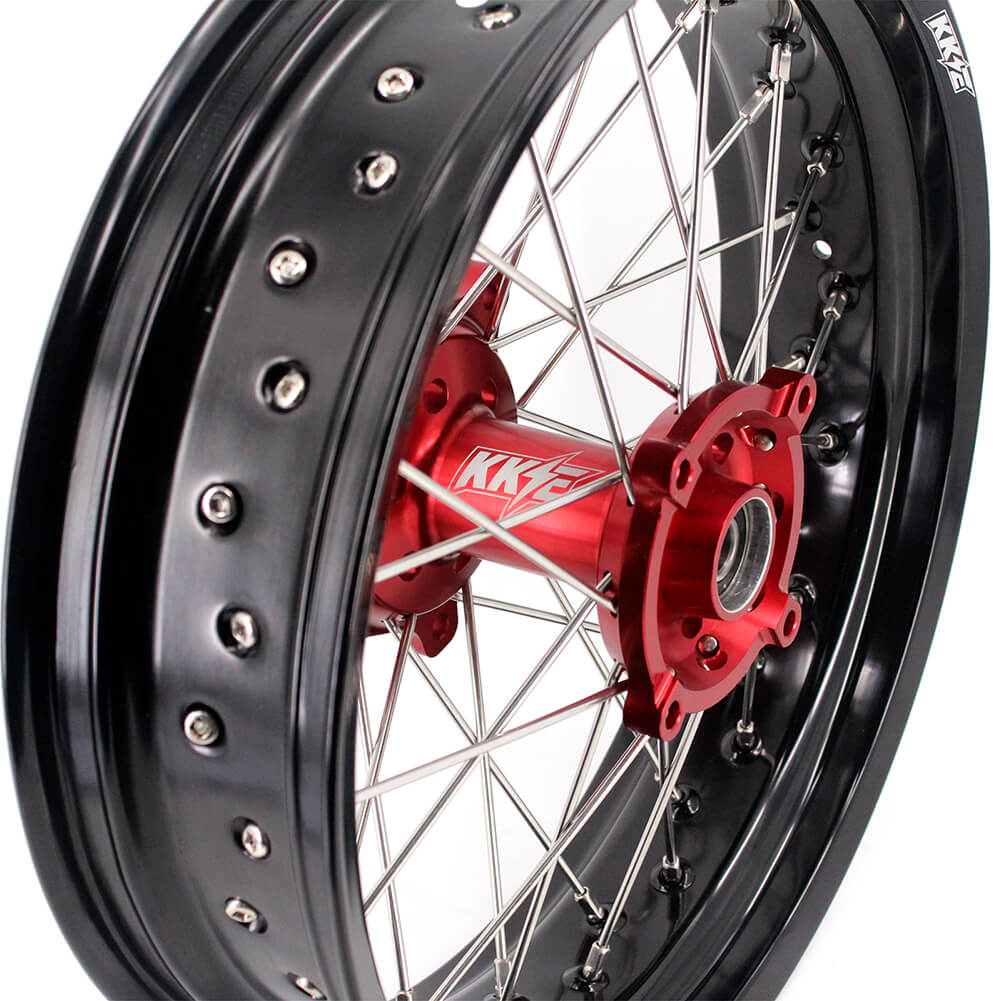 KKE 17 Inch Supermoto Spoke Alloy Wheels Rims For HONDA CRF250L 2013-2020