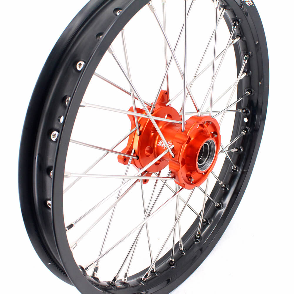 KKE 1.85*19 & 2.15*19 Flat Track Wheels for KTM EXC EXC-F EXC-W 125-530CC 2003-2024 Spoked Rims