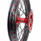 KKE 21 & 19 Casting MX Wheels for Honda CR125R 1998-2001 CR250R 1997 Red Black Disc