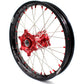 KKE MX/ENDURO DIRT BIKE WHEELS SET FIT HONDA CR125R CR250R 2002-2013 CRF250R 04-13 CRF450R 02-12 RED NIPPLE - KKE Racing