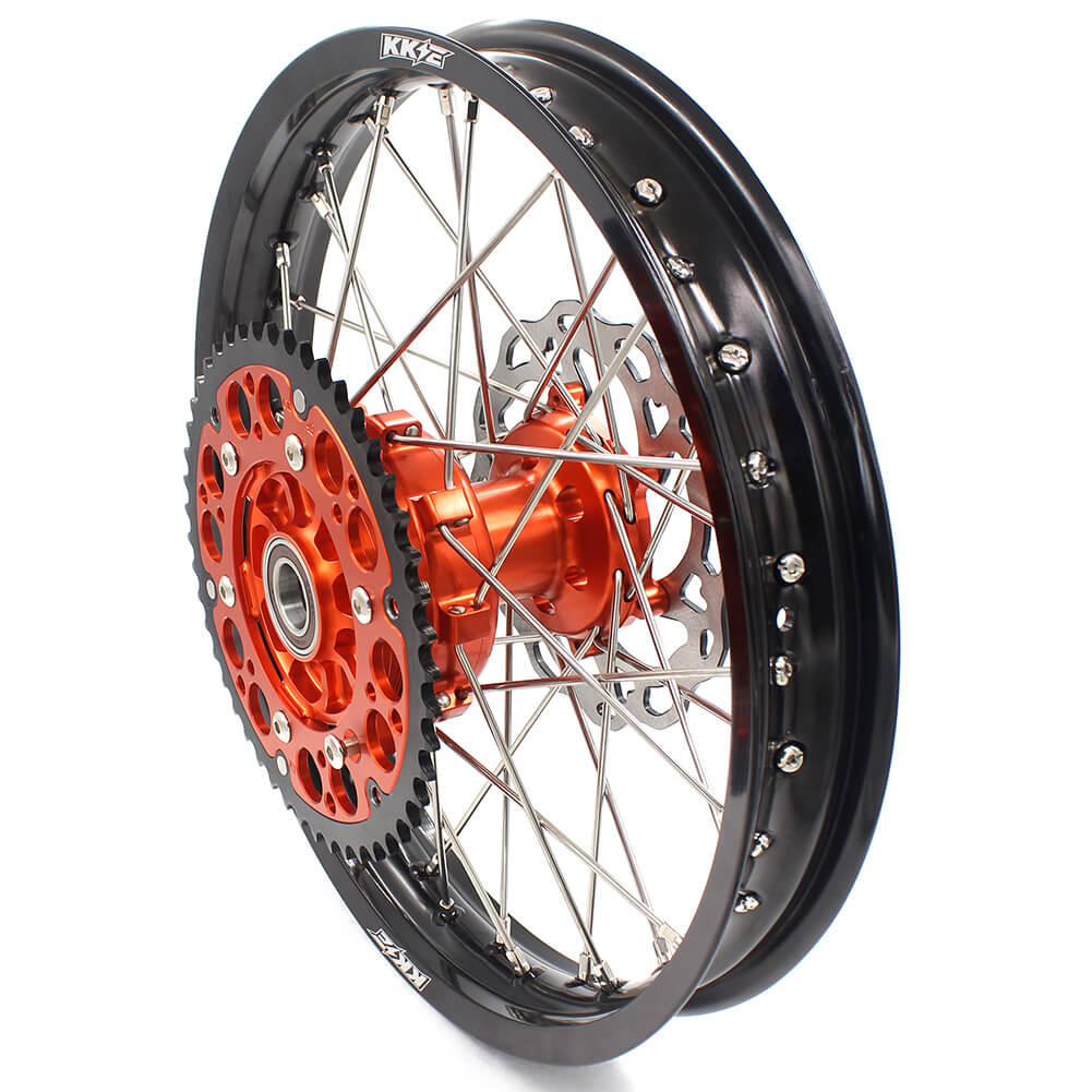 KKE 21/18 CUSH DRIVE WHEELS SET FIT KTM EXC EXCR EXCF 125-530CC 250 300 350 450 525 530 2003-2019 - KKE Racing