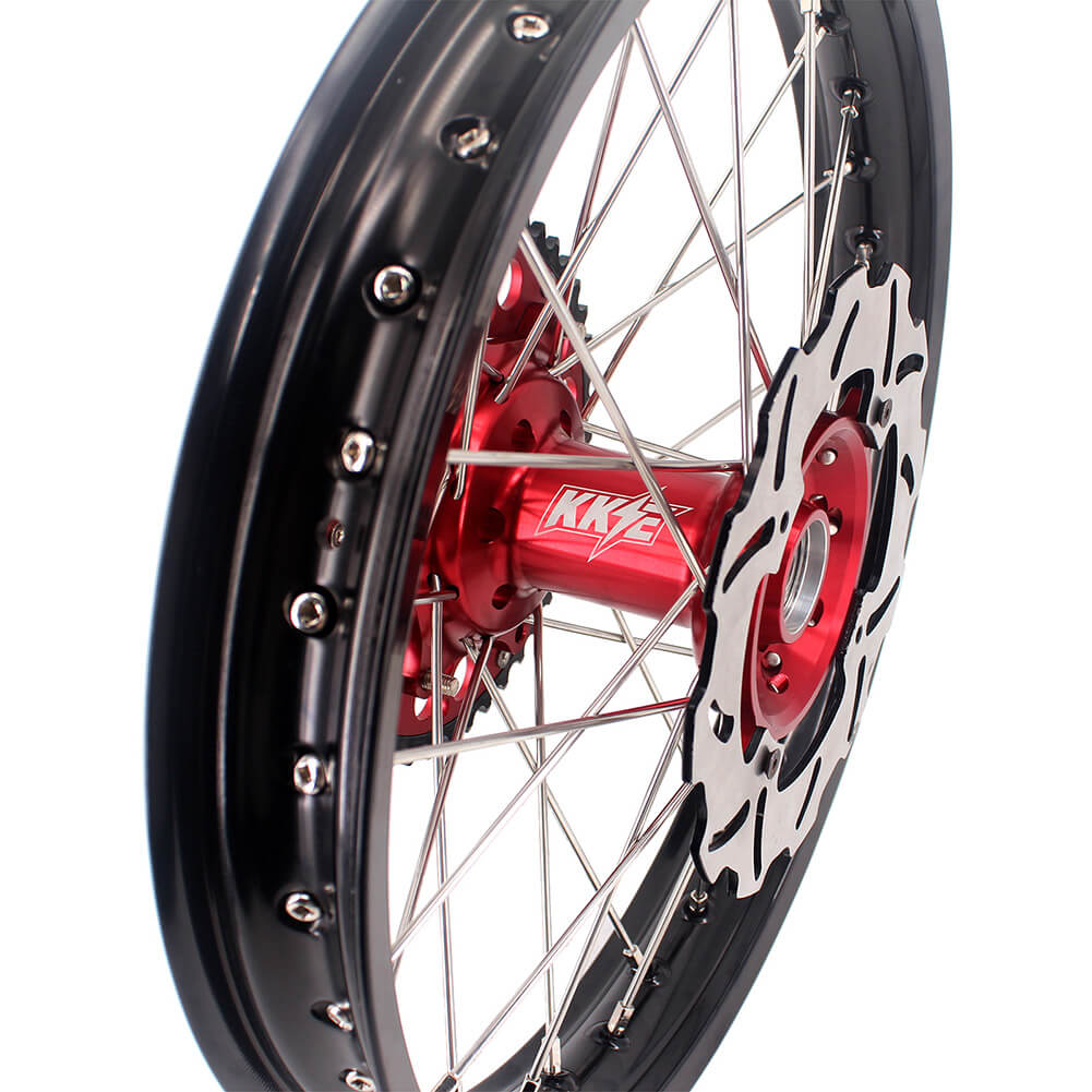 KKE 21&18 21&19 Wheels for HONDA CR125R 1998-2001 CR250R 1997-2001 Red&Black