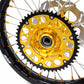 KKE FRONT 1.6*21 INCH REAR 2.15*18 INCH ENDURO WHEELS SET FOR SUZUKI DRZ400 00-04 DRZ400E 00-07 DRZ400S 00-18 GOLD NIPPLE BLACK SPOKE - KKE Racing