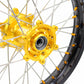 KKE FRONT 1.6*21 INCH REAR 2.15*18 INCH ENDURO WHEELS SET FOR SUZUKI DRZ400 00-04 DRZ400E 00-07 DRZ400S 00-18 GOLD NIPPLE BLACK SPOKE - KKE Racing