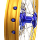 KKE 21"&18" Enduro Dirtbike Casting Wheels For YAMAHA YZ125 YZ250 1999-2016 YZ250F YZ450F 2003-2015 Gold Rim With Disc