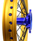 KKE 21"&19" Mx Dirtbike Cast Wheels For YAMAHA YZ125 YZ250 YZ250F YZ450F Gold Rim Black Spokes