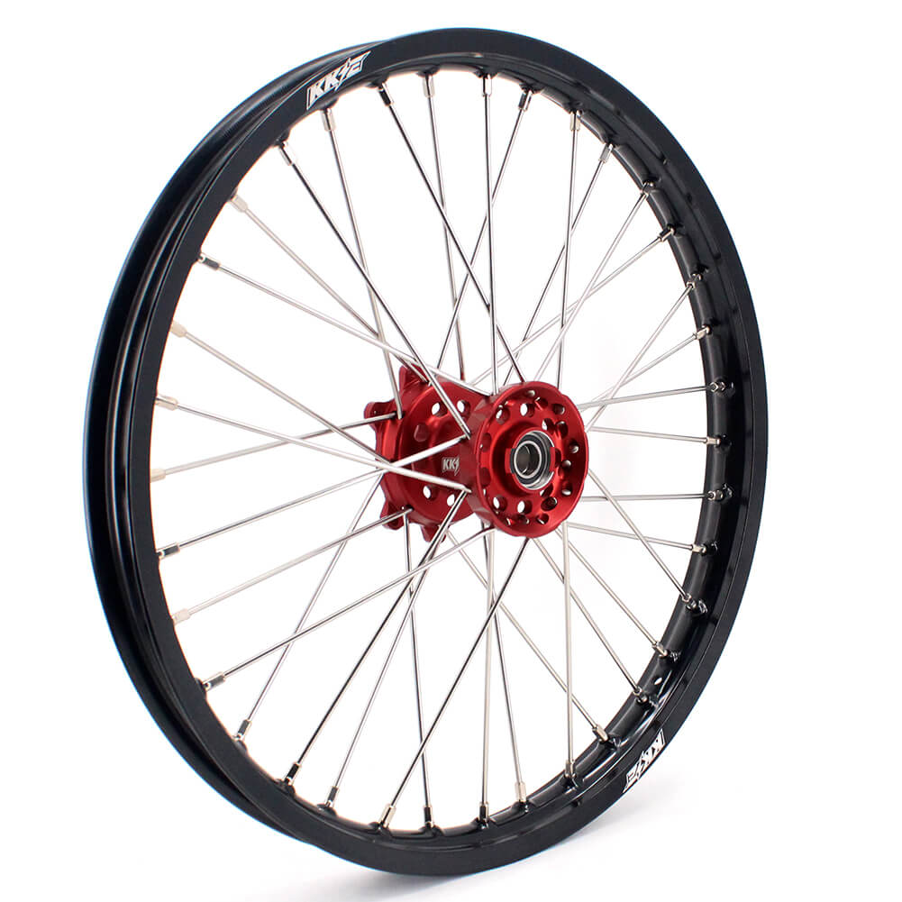 KKE 21/18 ENDURO WHEELS SET FOR HONDA CRF250X 2004-2019 CRF450X 05-19 RED HUBS - KKE Racing