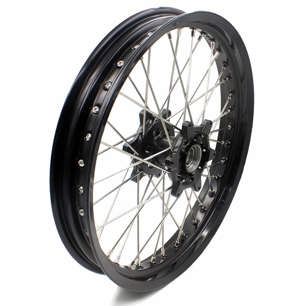 KKE 2.5*19/4.25*17 CUSH DRIVE SUPERMOTO WHEELS SET FOR KTM 990 950 2003-2015 DUAL DISC - KKE Racing