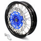 KKE DRZ400 DRZ400S DRZ400E DRZ400SM 3.5/4.25*17 SUPERMOTO WHEELS RIMS SET FIT SUZUKI BLUE CNC HUB - KKE Racing
